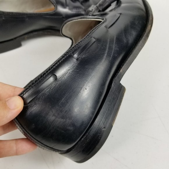 Alden leather tassel loafers mens 11.5 B/D Black - Picture 6 of 16